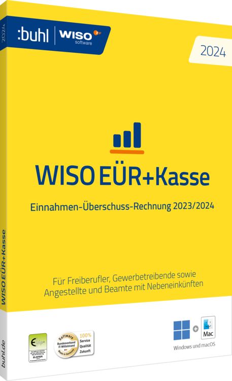 Produktbild: WISO E&Uuml;R+Kasse 2024