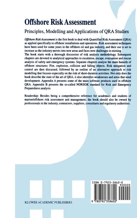Produktbild: Offshore Risk Assessment