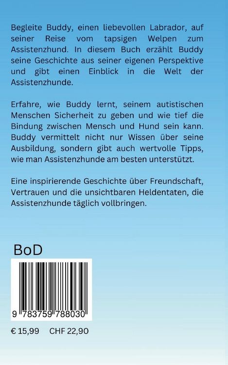 Produktbild: Buddy wird Assistenzhund