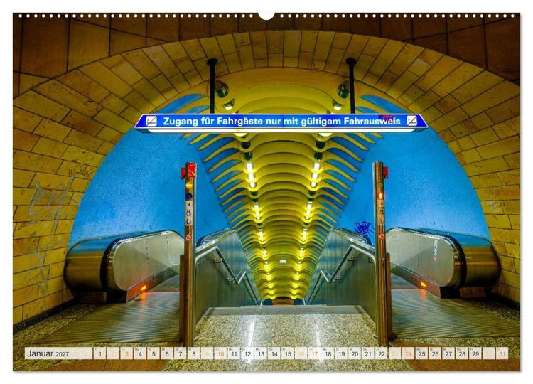 Produktbild: Ruhrbahn: U Linien verbinden (Wandkalender 2027 DIN A2 quer), CALVENDO Monatskalender
