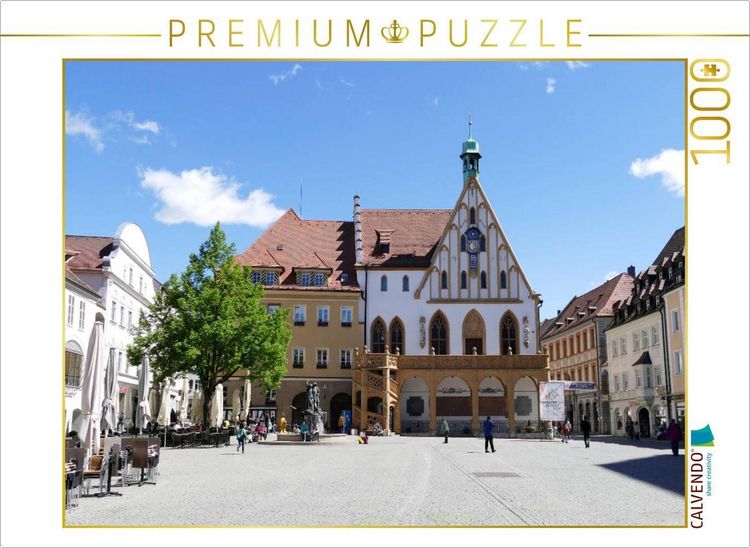 Produktbild: CALVENDO Puzzle Das Rathaus in Amberg | 1000 Teile Lege-Gr&ouml;&szlig;e 64x48cm Foto-Puzzle f&uuml;r gl&uuml;ckliche Stunden