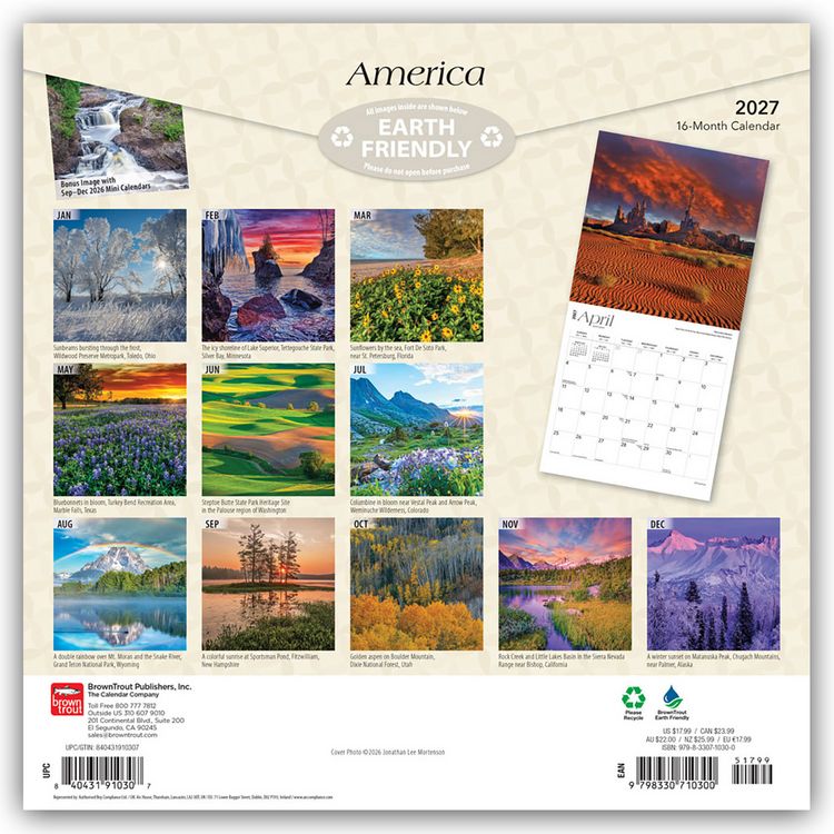 Produktbild: America &ndash; Amerika 2027 &ndash; 16-Monatskalender
