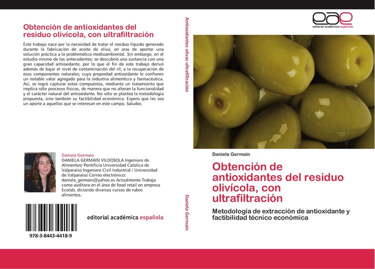 Produktbild: Obtenci&oacute;n de antioxidantes del residuo oliv&iacute;cola, con ultrafiltraci&oacute;n