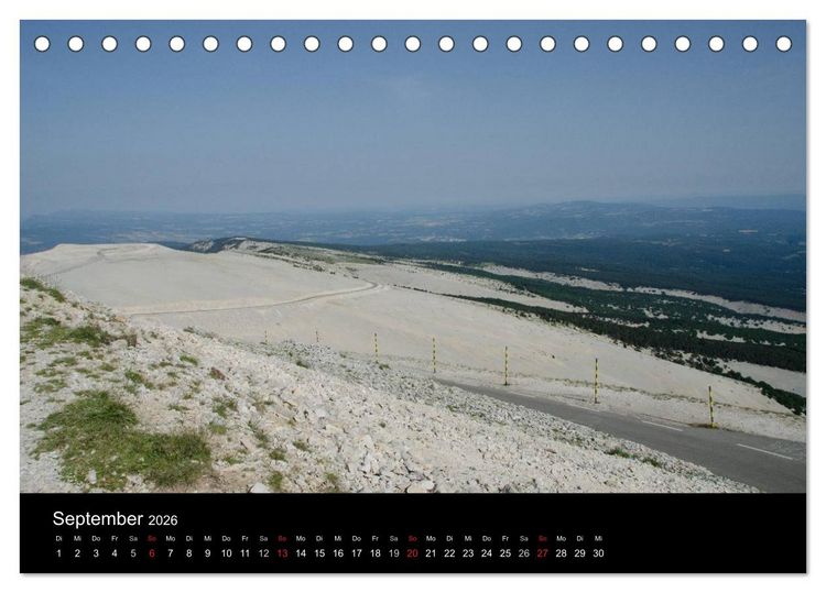 Produktbild: Faszination Mont Ventoux (Tischkalender 2026 DIN A5 quer), CALVENDO Monatskalender