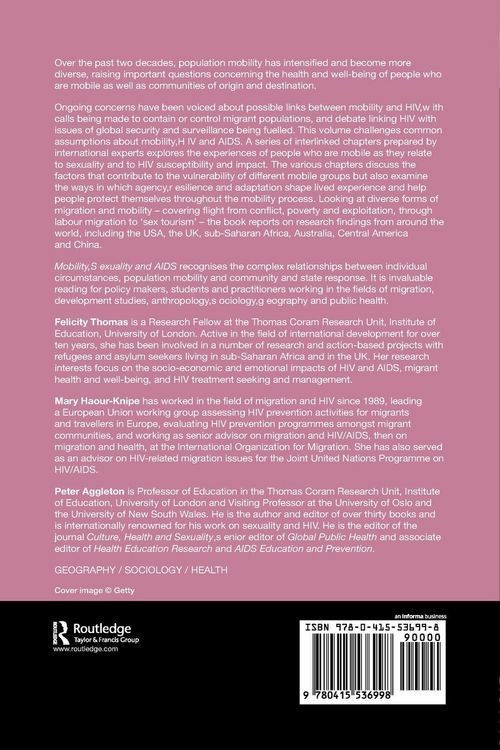 Produktbild: Mobility, Sexuality and AIDS