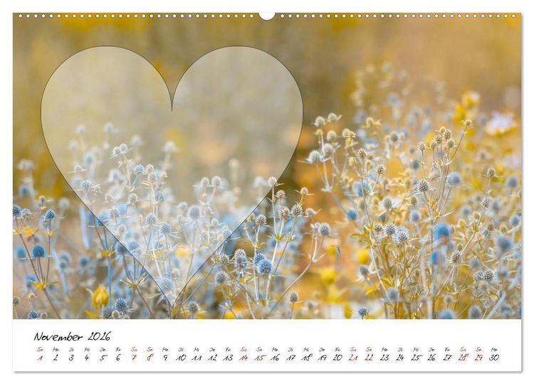 Produktbild: Blauer Bl&uuml;tentraum - Bastelkalender (Wandkalender 2026 DIN A2 quer), CALVENDO Monatskalender