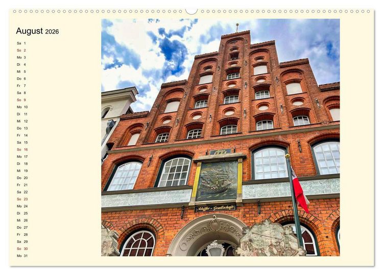 Produktbild: L&uuml;beck, Stadt auf der Insel (hochwertiger Premium Wandkalender 2026 DIN A2 quer), Kunstdruck in Hochglanz