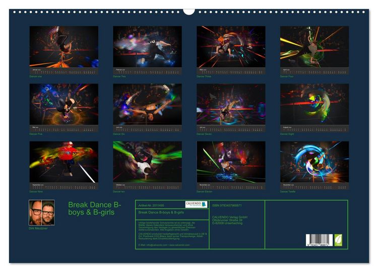 Produktbild: Break Dance B-boys & B-girls (Wandkalender 2026 DIN A2 quer), CALVENDO Monatskalender