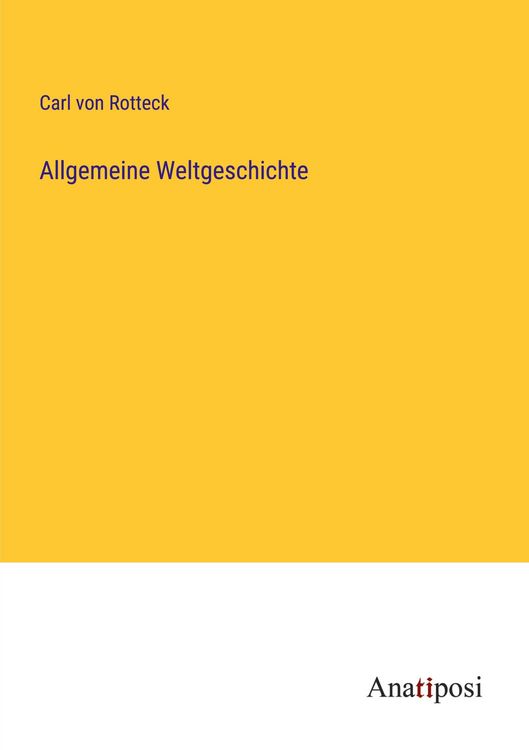 Produktbild: Allgemeine Weltgeschichte