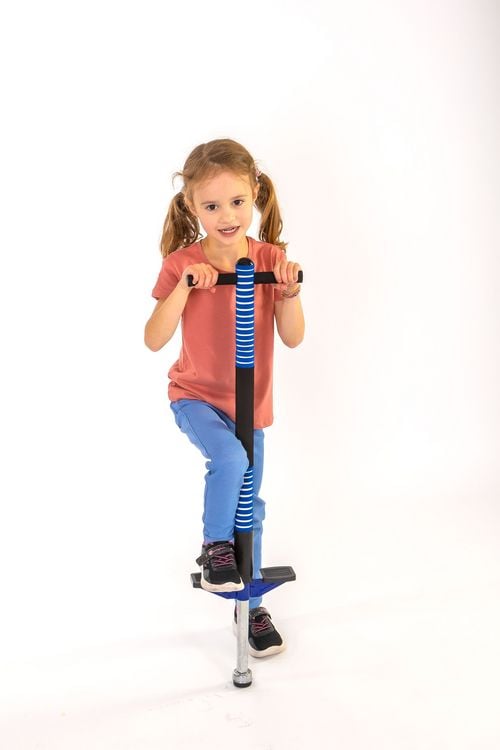Produktbild: New Sports Pogo Stick, blau/schwarz, H&ouml;he 95 cm