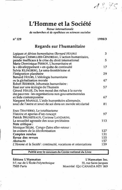 Produktbild: Regards sur l'humanitaire