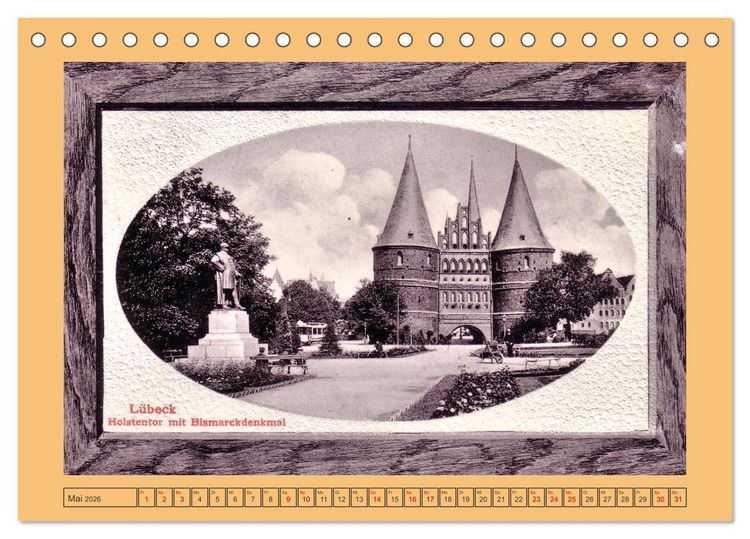 Produktbild: Gru&szlig; aus L&uuml;beck (Tischkalender 2026 DIN A5 quer), CALVENDO Monatskalender