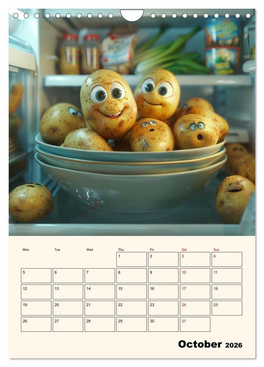 Produktbild: The Light ist still on in the Fridge (Wall Calendar 2026 DIN A4 portrait), CALVENDO 12 Month Wall Calendar