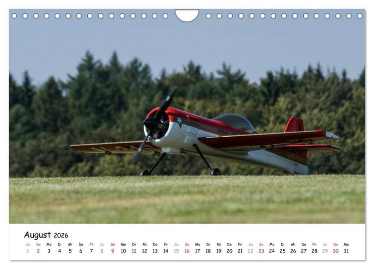 Produktbild: Tollk&uuml;hne Helden der Fliegerei - Modellflugzeuge in Aktion (Wandkalender 2026 DIN A4 quer), CALVENDO Monatskalender