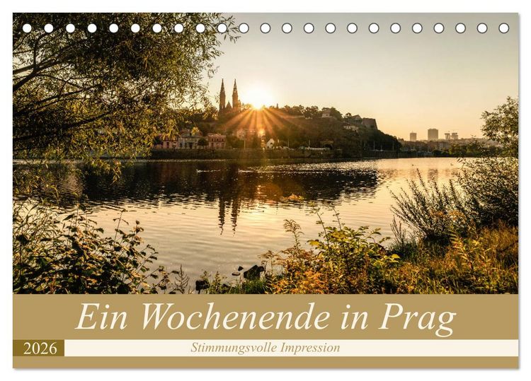 Produktbild: Ein Wochenende in Prag (Tischkalender 2026 DIN A5 quer), CALVENDO Monatskalender