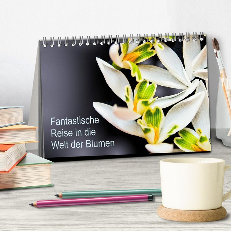 Produktbild: Fantastische Reise in die Welt der Blumen (Tischkalender 2026 DIN A5 quer), CALVENDO Monatskalender
