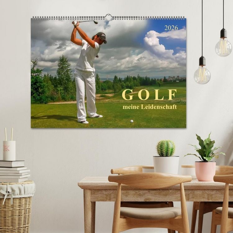 Produktbild: Golf - meine Leidenschaft (Wandkalender 2026 DIN A2 quer), CALVENDO Monatskalender