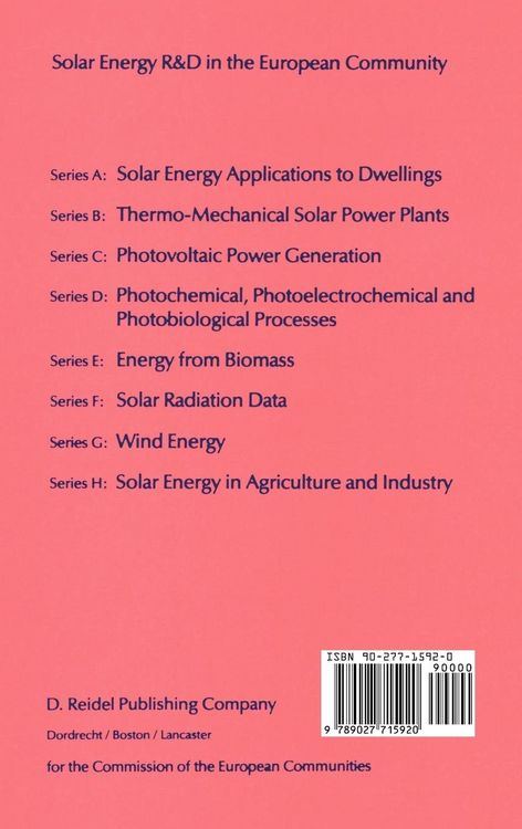 Produktbild: Solar Thermal Energy in Europe An Assessment Study