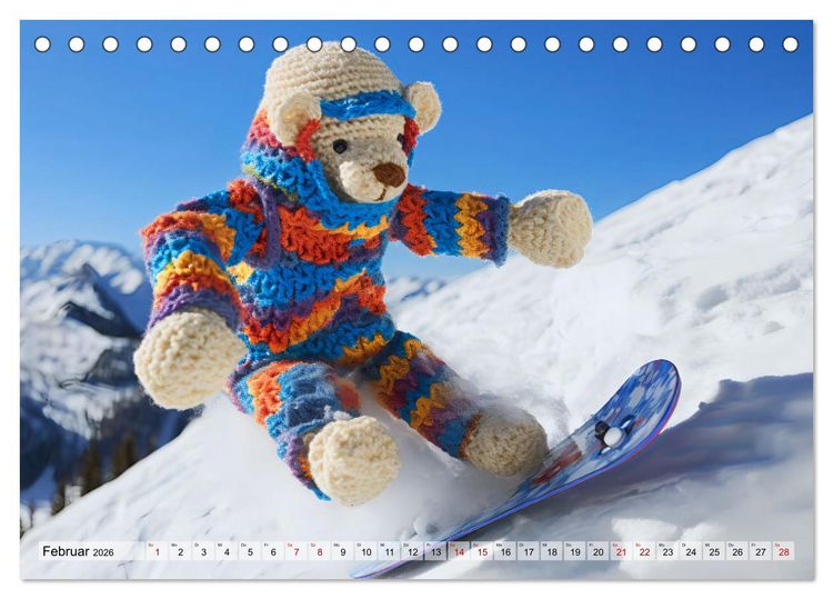 Produktbild: H&auml;kelliebe - Fantasie in Maschen einfangen (Tischkalender 2026 DIN A5 quer), CALVENDO Monatskalender