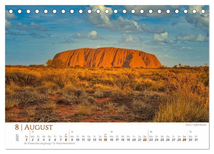 Produktbild: Australien - Cairns-Brisbane (Tischkalender 2027 DIN A5 quer), CALVENDO Monatskalender