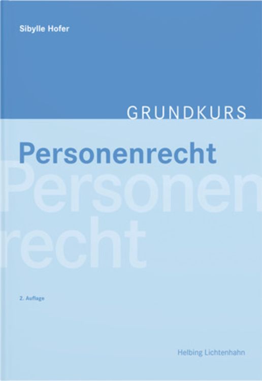 Produktbild: Grundkurs Personenrecht