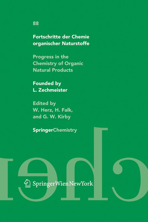 Produktbild: Fortschritte der Chemie organischer Naturstoffe / Progress in the Chemistry of Organic Natural Products 88