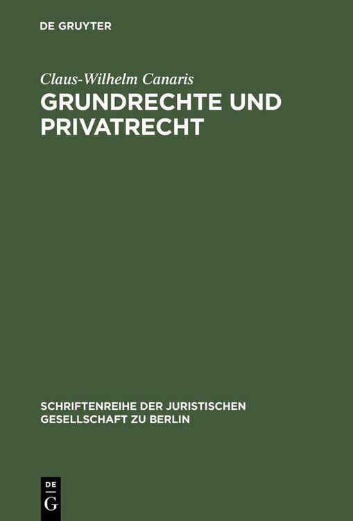 Produktbild: Grundrechte und Privatrecht