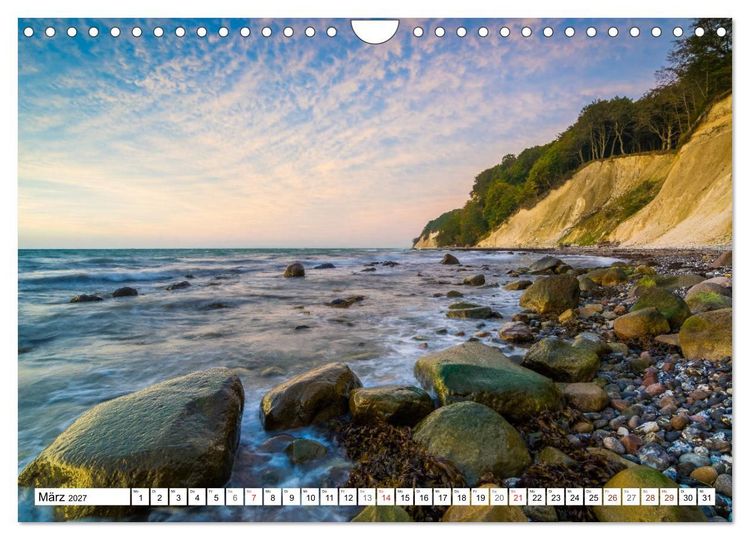 Produktbild: Insel R&uuml;gen - Die K&uuml;ste von Sellin bis Kap Arkona (Wandkalender 2027 DIN A4 quer), CALVENDO Monatskalender