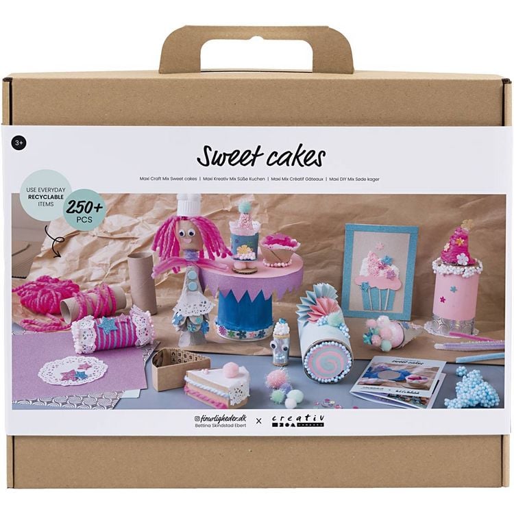 Produktbild: Creativ Company DIY Sets Basisversion Maxi Kreativ Mix S&uuml;&szlig;e Kuchen, Sortierte Farben, Kuchen und S&uuml;&szlig;igkeiten, Kreativ Box