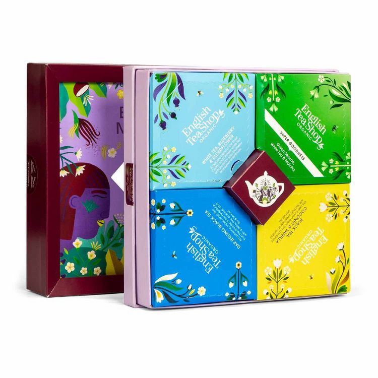 Produktbild: BIO Tee Kollektion "Best Mum", Tee Geschenk f&uuml;r Mama zum Geburtstag, Muttertag, Weihnachten, 4 Sorten, 32 Teebeutel
