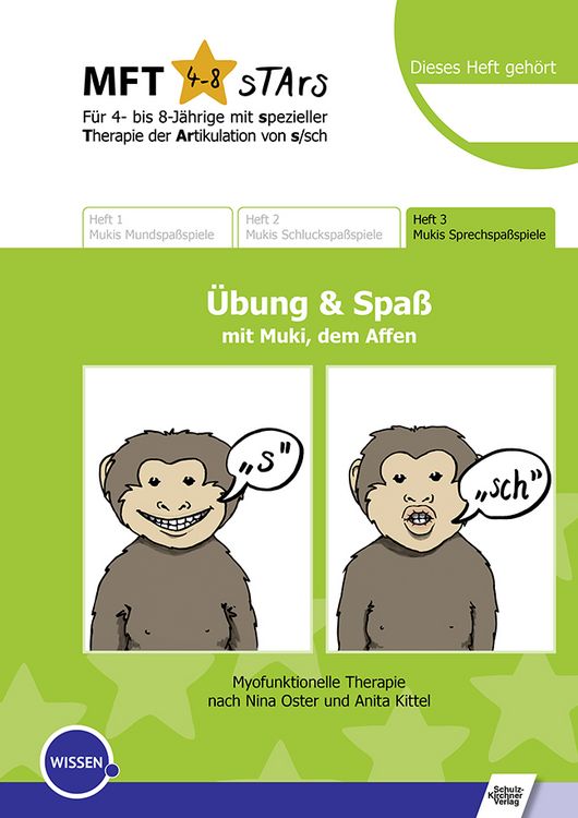 Produktbild: MFT 4-8 sTArs - F&uuml;r 4- bis 8-J&auml;hrige mit spezieller Therapie der Artikulation von s/sch &Uuml;bung und Spa&szlig; mit Muki, dem Affen