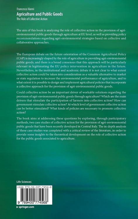 Produktbild: Agriculture and Public Goods