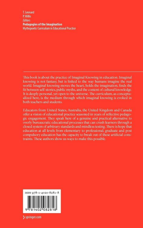 Produktbild: Pedagogies of the Imagination