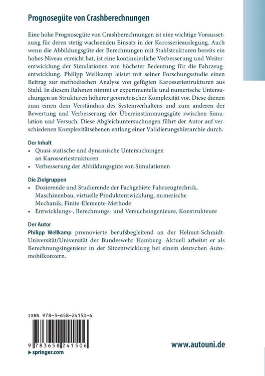 Produktbild: Prognoseg&uuml;te von Crashberechnungen