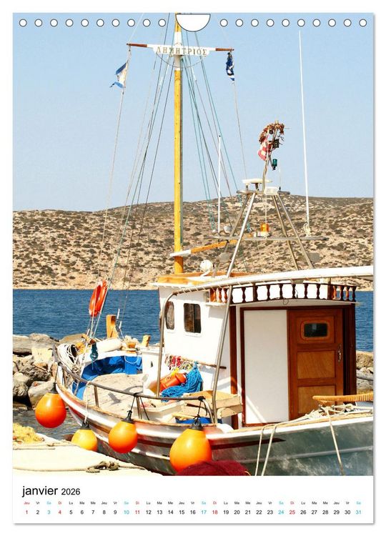Produktbild: Souvenirs de Gr&egrave;ce (Calendrier mural 2026 DIN A4 horizontal), CALVENDO calendrier mensuel
