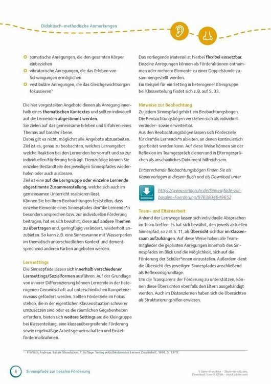 Produktbild: Sinnespfade zur basalen F&ouml;rderung