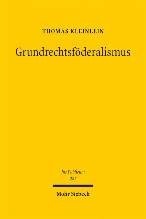 Produktbild: Grundrechtsf&ouml;deralismus