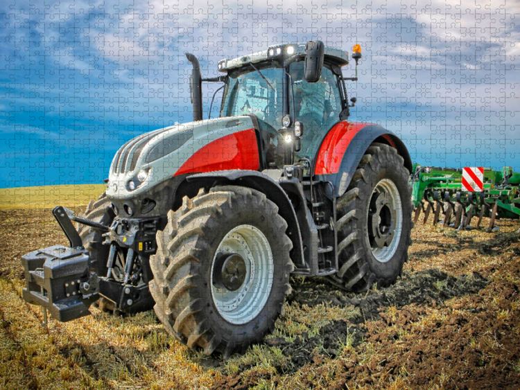 Produktbild: CALVENDO Puzzle Ein Motiv aus dem Kalender Traktor Giganten | 1000 Teile Lege-Gr&ouml;&szlig;e 64x48cm Foto-Puzzle f&uuml;r gl&uuml;ckliche Stunden