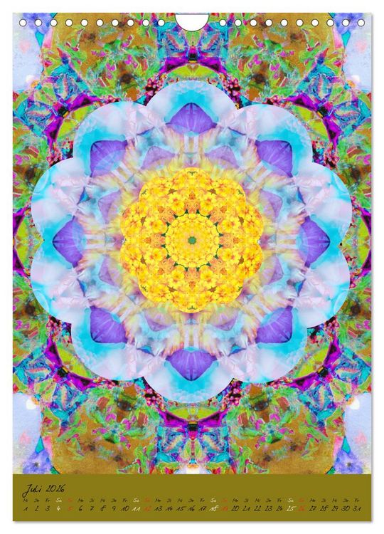 Produktbild: MANDALAS der Natur (Wandkalender 2026 DIN A4 hoch), CALVENDO Monatskalender