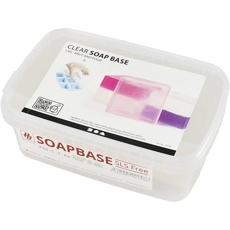 Produktbild: Creativ Company Seifenbasis, Kristallform f&uuml;r Gie&szlig;seife, Transparent, 1 kg