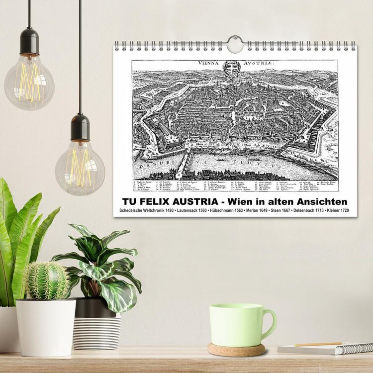 Produktbild: TU FELIX AUSTRIA - Wien in alten Ansichten (Wandkalender 2026 DIN A4 quer), CALVENDO Monatskalender