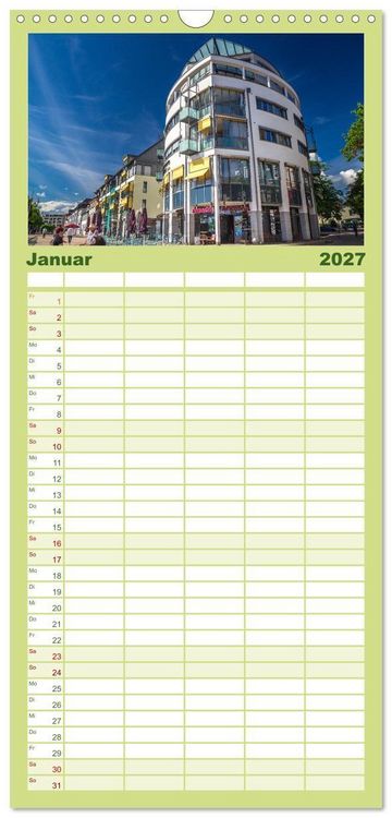 Produktbild: Familienplaner 2027 - Friedrichshafen am Bodensee mit 5 Spalten (Wandkalender, 21 x 45 cm) CALVENDO