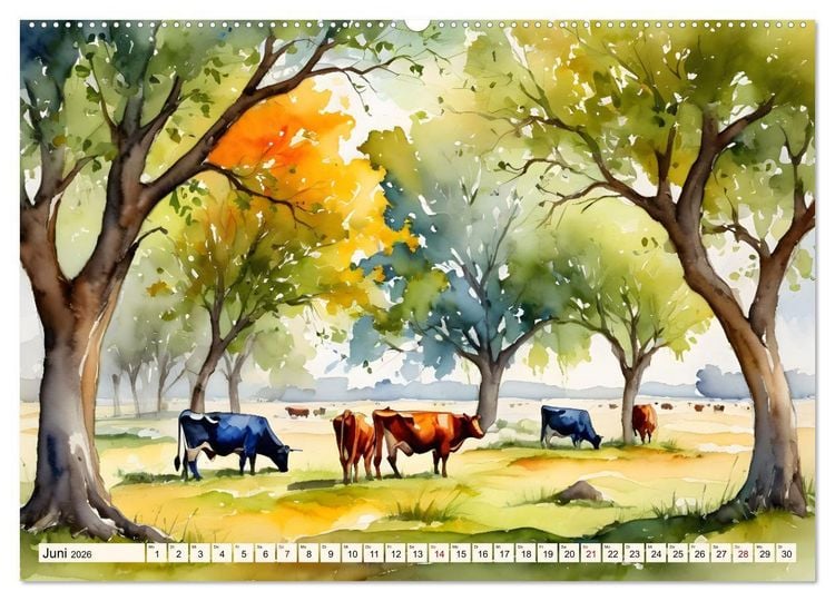 Produktbild: Zauber der Jahreszeiten (hochwertiger Premium Wandkalender 2026 DIN A2 quer), Kunstdruck in Hochglanz