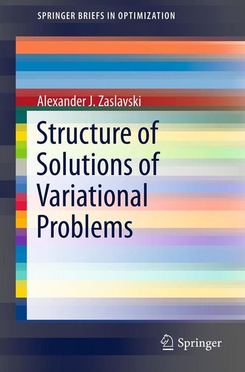 Produktbild: Structure of Solutions of Variational Problems