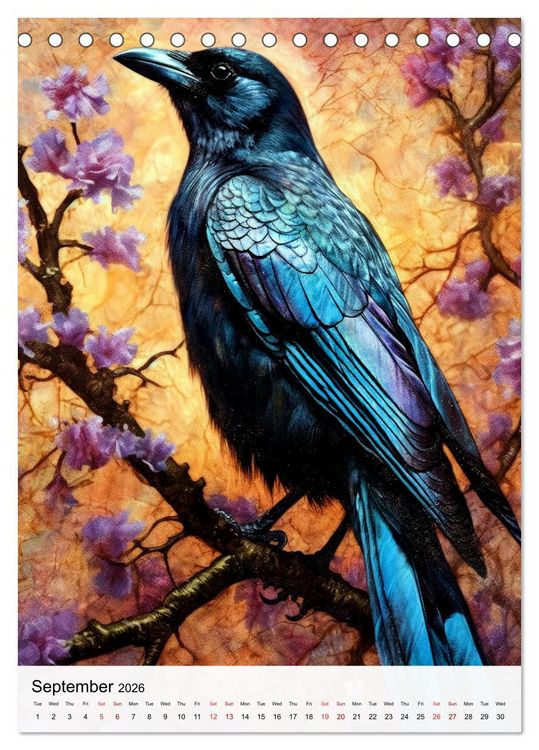 Produktbild: Birds in Living Color (Desk Calendar 2026 DIN A5 portrait), CALVENDO 12 Month DeskCalendar