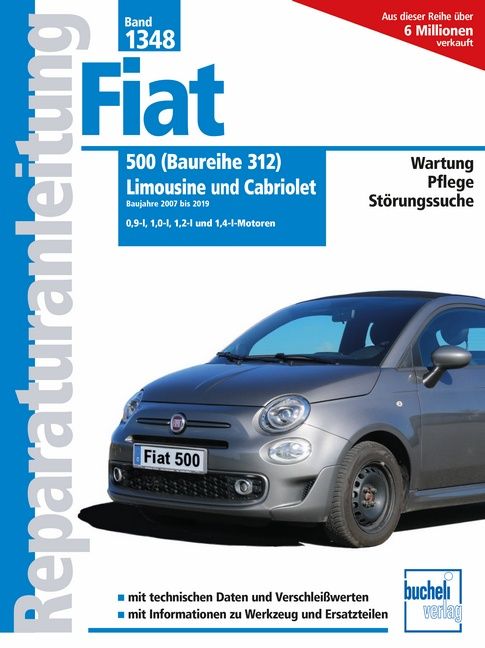 Produktbild: Fiat 500 (Baureihe 312) Limousine und Cabriolet Baujahre 2007 - 2019
