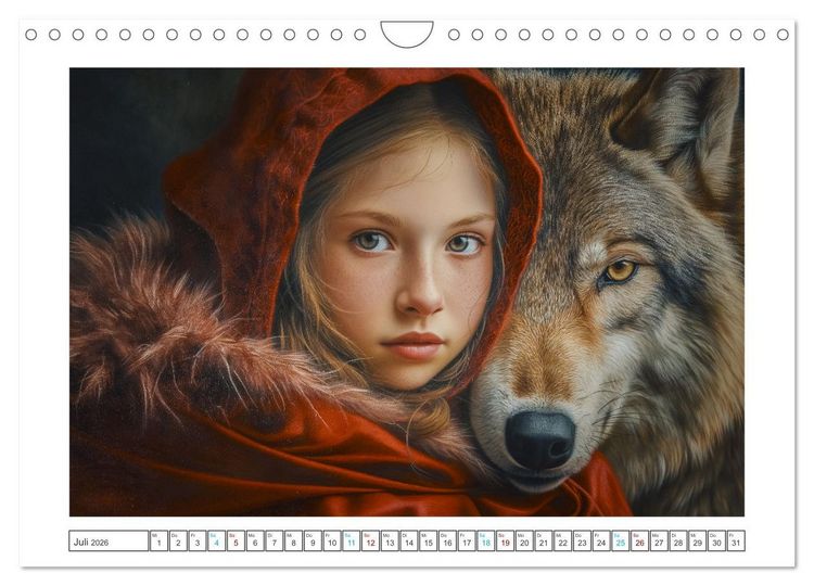Produktbild: M&auml;rchen im modernen Stil (Wandkalender 2026 DIN A4 quer), CALVENDO Monatskalender