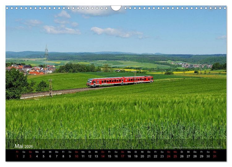 Produktbild: Eisenbahn in Mitteldeutschland (Wandkalender 2026 DIN A3 quer), CALVENDO Monatskalender