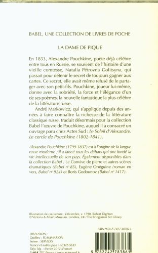 Produktbild: La dame de pique