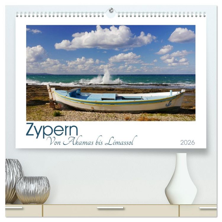 Produktbild: Zypern. Von Akamas bis Limassol (hochwertiger Premium Wandkalender 2026 DIN A2 quer), Kunstdruck in Hochglanz